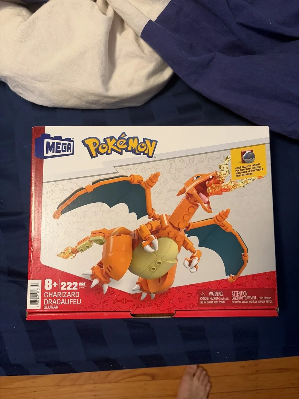 MEGA Pokemon Charizard Building Set 222 Pieces - New In Box
